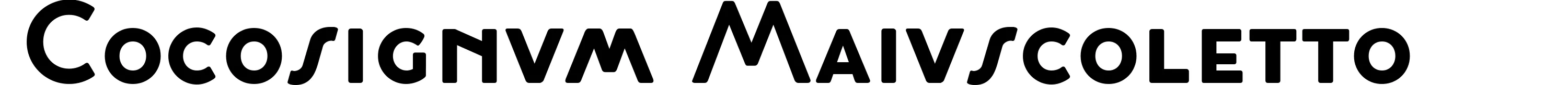 Cocosignum Maiuscoletto